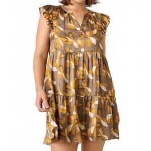 NEW MITTOSHOP tiered mini dress in flower print